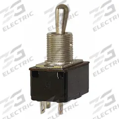EATON Toggle Switch: 3 Position, 2 Connections, SPST, Spade Terminals Connection, 7500 Series (MPN 7501K15). Key specifications — AC Contact Rating: 10 A @ 250 V; Switch Function Configuration: On/None/Off; Brand: EATON; Series: 7500; Horsepower: 1/2 hp @ 125V AC.