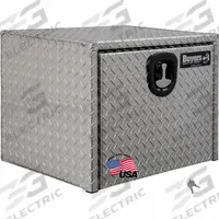 BUYERS PRODUCTS Underbody: Underbody Truck Box, Single Drop-Down Door Door, 18 in Overall Dp, Silver (MPN 1735100). Key specifications — Color: Silver; Brand: BUYERS PRODUCTS; Lock Type: Keyed.