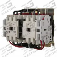 EATON NEMA Magnetic Contactor: Reversing, 3 Poles, NEMA Size 0, 18 A, 24V AC (MPN CN55BN3TB). Key specifications — Brand: EATON.