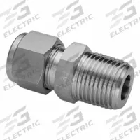HAM-LET Compression Fitting Adapter: 1/4 in OD x 1/4 in Pipe Fitting Size, Tube x MNPT (MPN 768L SS 1/4 X 1/4 TC). Key specifications — Series: Let-Lok; Compatible Fitting Brands: Swagelok; Brand: HAM-LET.