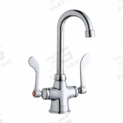 ELKAY Handle-Operated Faucet: Elkay®, Brass, Centerset, Deck, 1 Mounting Holes, 1.5 gpm Flow Rate (MPN LK500GN04T4). Key specifications — Series: Elkay®; Brand: ELKAY.