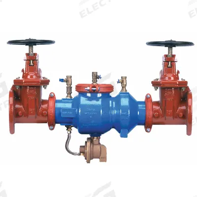 WILKINS Reduced Pressure Zone Backflow Preventer: 375A, Std Configuration, Ductile Iron - Zurn RPZ Backflow Preventers