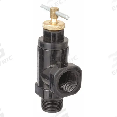 Dayton Valve: MNPT x FNPT, 3/4 in x 3/4 in, Nylon, 300 psi Max. Op Pressure - Non-Code Air, Inert Gas & Liquids Pressure Relief Valves