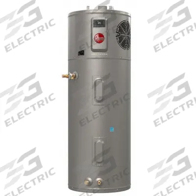RHEEM Electric Tank Water Heater: 208 to 240V, 65 gal, 2,750 W, Single Phase - Electric Water Heaters With Heat Pumps