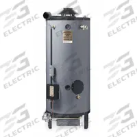 RHEEM-RUUD Commercial Gas Water Heater: Liquid Propane, 100 gal, 199,900 BTU, 73.06 in Ht (MPN G100-200LP / 397696). Key specifications — Display Sell UOM: EA; Market: Commercial; Standards: Canada CSA; Brand: RHEEM-RUUD; Low NOx: No; Water Connection Location: Rear; Fuel Type: Liquid Propane; Included Valves: Temperature and Pressure Relief.