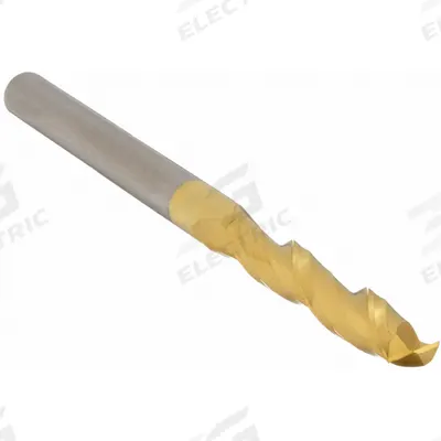 APPROVED VENDOR Square End Mill: Carbide, TiN Coated, 2 Flute, 1/8" Mill Dia, 1" LOC - General Purpose Carbide Square End Mills