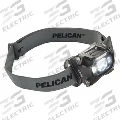 PELICAN Headlamp: 289 lm Max. Brightness, 11 hr Max Run Time, 101 m Max Beam, 3 Light Outputs, Black (MPN 2760C). Key specifications — Brand: PELICAN; Battery: Includes 3 AAA.