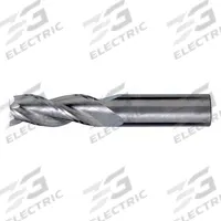 CLEVELAND Square End Mill: Carbide, 3 Flute, 1/2" Mill Dia, 3-1/8" LOC, 6" OAL (MPN C60637)