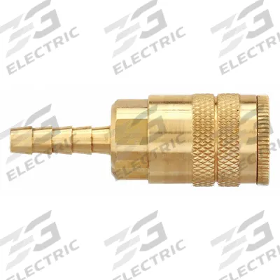 PARKER Quick Connect Hose Coupling: 1/4 in Body Size, 3/8 in Hose Fitting Size - Industrial Interchange Brass Quick-Connect Air Coupling Bodies