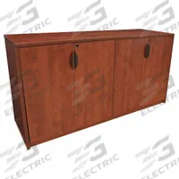 REGENCY Storage Cabinet: Cherry, Laminate/PVC, 36 in Overall Ht, 72 in Overall Wd, 24 in Overall Dp (MPN LSC7236CH). Key specifications — Material: PVC; Brand: REGENCY; Color: Cherry; Locking: Yes.