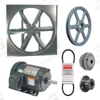 DAYTON Supply Fan w/Drive Package: Belt Drive, 48 in Blade, Totally Enclosed, 24,981 cfm, 3 ph (MPN 7CC69). Key specifications — Nameplate Voltage: 208-230/460V AC; Assembled: Unassembled; Brand: DAYTON; Enclosure Design: Totally Enclosed Motor.