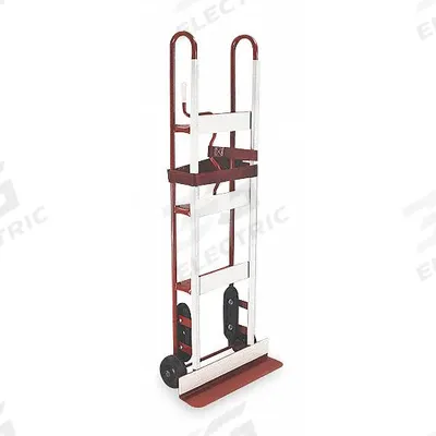Dayton Appliance Hand Truck: 700 lb, Vertical Dual-Loop, Red, 6 in Wheel Dia. - General Purpose Appliance Hand Trucks