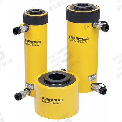 ENERPAC General Purpose Hydraulic Ram: 100 ton Nominal Capacity, 3 in Nominal Stroke Lg - General Purpose Hollow Rams