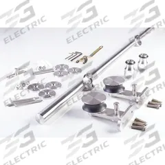 NATIONAL GUARD Track Kit: 98 7/16 in Lg, 2 1/8 in Wd, 4 3/8 in Ht, 220 lb Max Wt, Top (MPN SLSS1-8). Key specifications — Product Type: Track Kit; Brand: NATIONAL GUARD; Track Type: Top.