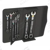 WERA Ratcheting Combination Wrench Set: Alloy Steel, Nickel Chrome, 8 Tools, Std, Reversing, Pouch (MPN 05020093001). Key specifications — attr309581: Nickel Chrome; attr309580: Alloy Steel; attr309571: Yes; attr309583: No; attr309587: Yes; attr324931: WERA; attr309569: 9/32 in to 3/4 in; attr309572: Pouch.