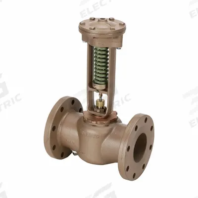 Watts Water Pressure Reducing Valve: Flanged x Flanged, 4 in Pipe Size, Iron - High Capacity Water Pressure Regulators