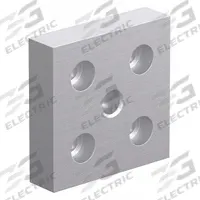 Base Plate: 10 Series, Aluminum, 2 in x 1/2 in x 2 in, Drop-In, Quad, Adj (MPN 2131). Key specifications — Includes Fasteners: No; Mounting Type: Drop-In; System of Measurement: Inch; Finish: Anodized; Brand: 80/20; Material: Aluminum; Product Type: Center Tap Base Plate; Adjustable: Yes.