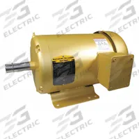 BALDOR General Purpose Motor: Rigid Base Mount, Totally Enclosed Fan Cooled, 3 hp, 208-230/460V AC (MPN EFM3611T). Key specifications — Brand: BALDOR; Nameplate Voltage @ 60 Hz: 208-230/460V AC; Full Load Current @ 60 Hz: 8.4/4.2 A; Nameplate RPM @ 60 Hz: 1,760 RPM; Motor Enclosure: TEFC.