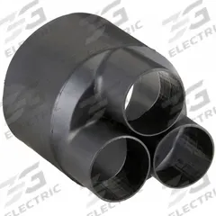 3M Heat Shrink Breakout Boot: 1 Pk, 1.7 in I.D. Before Shrinking, 0.9 in I.D. After Shrinking, Black (MPN HDBB-325-1-250). Key specifications — Brand: 3M; Color: Black; _Pack Size: 1.