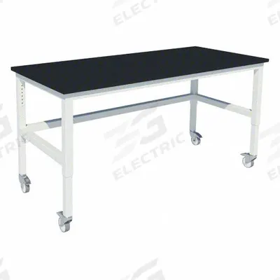 INSTOCK Patriot Work Bench: 30 in Overall Wd, 36 in Overall Ht, 6 ft Overall Lg - Adjustable-Height Laminate Surfaced Lab Tables