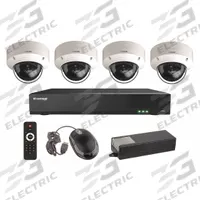 VITEK Video Surveillance Digital Systems: Dome, 4 Cameras Included, 2.8 mm Max Focal Lg, 5MP, 12V DC (MPN VT-TH5KT46TD-2). Key specifications — Brand: VITEK; Camera Operating Voltage: 12V DC; Camera Resolution: 5MP; Lens Type: Fixed; Indoor/Outdoor Usage: Indoor.
