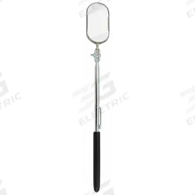 ULLMAN Inspection Mirror: 2 in L x 1 in W Mirror Size, Mirr. Mat. Glass - Standard Inspection Mirrors