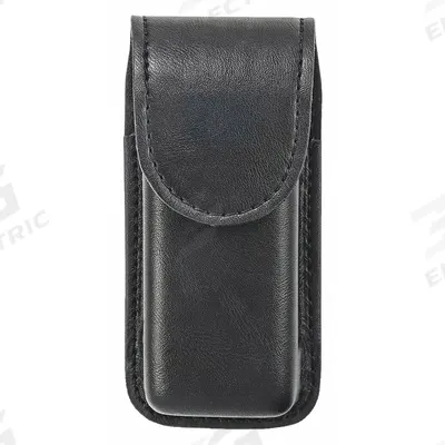 AIRTEK Medical Pouch: Black, Synthetic Leather, Plain, 6 1/4 in x 1 5/6 in - Medical Pouches