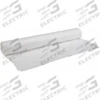 AMERICOVER Construction Film: Std Duty, 4 mil Thick, 12 ft Wd, 100 ft Lg, Off-White, Flame Retardant (MPN 4FR12100). Key specifications — Color: Off-White; Material: Polyethylene; Standards: ASTM D568-68; Brand: AMERICOVER; Fire-Resistant: No.
