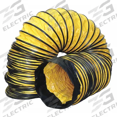 AMERIC Ventilation Duct: 12 in Dia, 15 ft Lg, For Use With VAF3000P, Yellow - Ducts for Confined Spaces