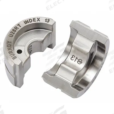 BURNDY Upper and Lower Crimping Die: 2/0 AWG Copper Lug, YA/YS, 1 Sizes - Burndy Replacement Crimping Dies