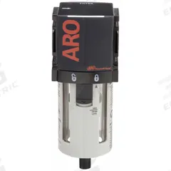 ARO Pneumatic Oil Filter: Coalescing, 1/4 in NPT, 0.3 micron, 73 cfm, 150 psi Max Op Pressure, 1500 (MPN F35221-300). Key specifications — attr110055: 1500; attr110008: ARO.