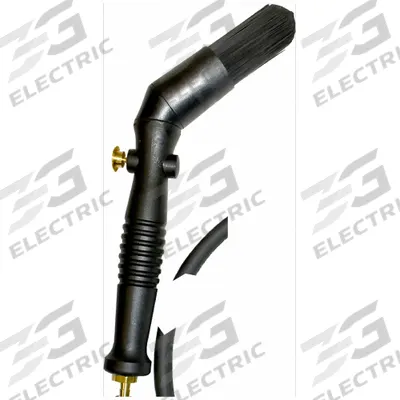 SMARTWASHER Parts Washer Brush: Button Control, Angled, Plastic, 10 in Overall Lg - Flow-Through Parts Washing Brushes
