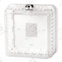 APPROVED VENDOR Universal Thermostat Guard: Snap-On, Clear, Ring Base/Solid Base, Single Wall (MPN 3TZ57). Key specifications — Base Type: Ring Base; Cover Type: Snap-On; Brand: APPROVED VENDOR; Thermostat Guard Cover Color: Clear; Inside HxWxD: 4-5/16 in H x 4-1/4 in W x 2-1/2 in D; Guard Construction: Single Wall; Outside HxWxD: 5-3/16 in H x 5-3/16 in W x 2-5/8 in D.