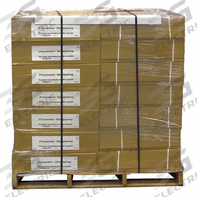 APPROVED VENDOR Plastic Strapping: 5/8 in Strapping Wd, 0.04 in Thick, 1,500 lb Break Strength - Hand-Grade Polyester Strapping