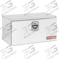 WEATHER GUARD Underbody Truck Box: Underbody Truck Box, Single Drop-Down Door Door, 18 in Overall Dp (MPN 636-0-02). Key specifications — Color: Silver; Brand: WEATHER GUARD; Lock Type: Keyed.