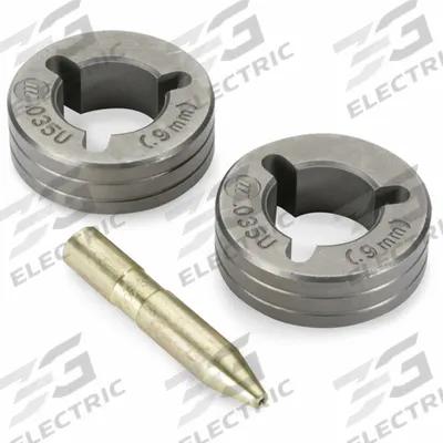 MILLER ELECTRIC Drive Roll Kit: 2-Roll, 0.035 in, U-Groove - 2-Roll Kits with Inlet Guide for Miller