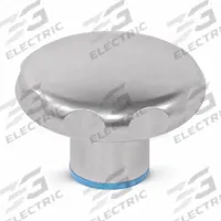 JW WINCO Hand Knob: Fluted, Stainless Steel, M6x1 Thread, 0.51 in Thread Lg, 1.57 in Dia (MPN 5435-40-M6-MT-E). Key specifications — Brand: JW WINCO; Finish: Matte.