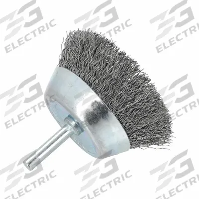 APPROVED VENDOR Cup Brush: Crimped Steel, 3 in Brush Dia, 1/4 in Shank - Light-Cleaning Brushes for Carbon Steel