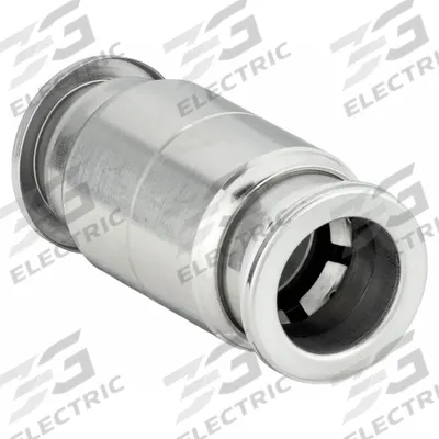 SMC Push-Fit Union Fitting: 1/2 in OD x 1/2 in OD Size, Push-to-Connect x Push-to-Connect - Stainless Steel Tube Fittings