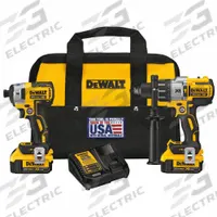 DEWALT Cordless Tool Combination Kit: 2 Tools, Hammer Drill/Impact Driver, 20 V DC Volt, 20V MAX* (MPN DCK299M2). Key specifications — attr1176460: Hammer Drill.