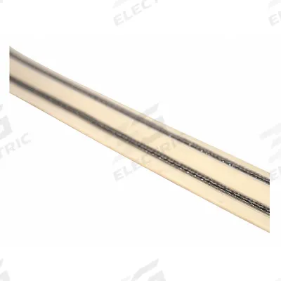 BIRD BARRIER Electrified Bird Shock Track: Stainless Steel, Beige, Crimp, 2 in Ht - Bird Control Shock Tracks