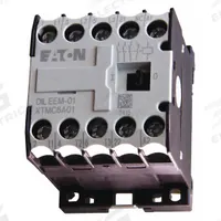 EATON Miniature IEC Magnetic Contactor: Non-Reversing, 3 Poles, 3NO Contacts, 6 A, 240V AC Coil (MPN XTMC6A01B). Key specifications — attr945107: EATON; attr972381: Yes.