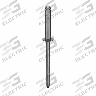 POP AVDEL Blind Rivet,1 31/43" L,0.122" dia,PK500: Inch, 1 23/32 in Overall Lg, 5/8 in Body Lg - Domed-Head Blind Rivets