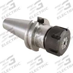 TECHNIKS Collet Chuck: CAT40 Taper, TG75, 2.75 in Projection (MPN 23008). Key specifications — attr1032943: TECHNIKS; attr1032950: Coolant Through-Spindle.