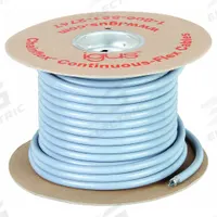 CHAINFLEX Control Cable: 16 AWG Conductor Size, 3 Conductors, PVC, 100 ft, Gray (MPN CF140US-15-03-100). Key specifications — Conductor Size: 16 AWG; Minimum Bend Radius Factor - Fixed: 7.5 x OD; Minimum Bend Radius Factor - Flexible: 8 x OD; Shielding: Shielded; Brand: CHAINFLEX.