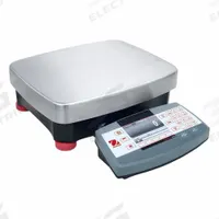 OHAUS Industrial Bench Scale: 14 3/4 in x 12 1/4 in, IP54, 150 lb Wt Capacity - Imperial (MPN R71MD60 AM). Key specifications — Connection Ports: USB; Readability: 0.002 lb/1 g; Brand: OHAUS; Weighing Surface Material: Stainless Steel.