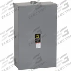 SQUARE D Safety Switch: Non-Fusible, 200 A, Three Phase, 480V AC, Galvanized Steel, Indoor/Outdoor (MPN 82344RB). Key specifications — attr867131: SQUARE D.