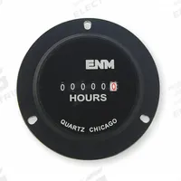ENM Hour Meter: Hour Meters, Front Panel Mounting, Analog, 20.4 V AC – 24 V AC, CE/CUL/RoHS/UL (MPN T50B4). Key specifications — Mounting Style: Panel; Standards: CUL; Bezel Face Shape: Round; Hour Unit Increment: Tenth; NEMA Enclosure Rating: 12; Brand: ENM; Manufacturer Part Number: T50B4; Meter Type_Broad: Analog.