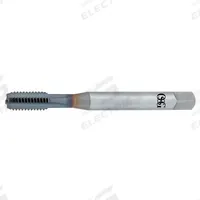 OSG Straight Flute Tap: 1/2"-13 UNC, H5 / 2B-3B, 4 Flute, Bottoming Chamfer, V Coated Powdered Metal (MPN 1005201508)
