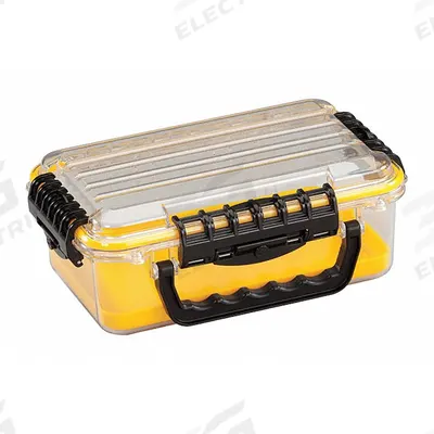 PLANO MOLDING Storage Box: 9 in x 5 1/4 in x 3 5/8 in, Clear - Single-Compartment Small Parts Boxes